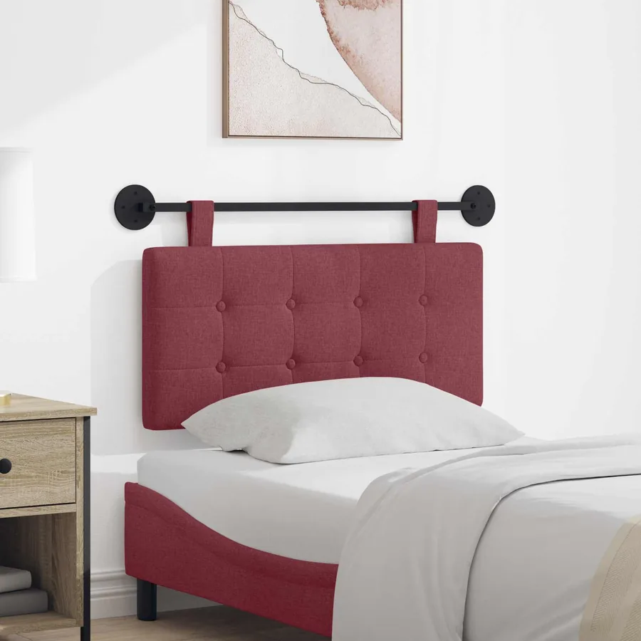 Tête de lit suspendue Bordeaux Tissu