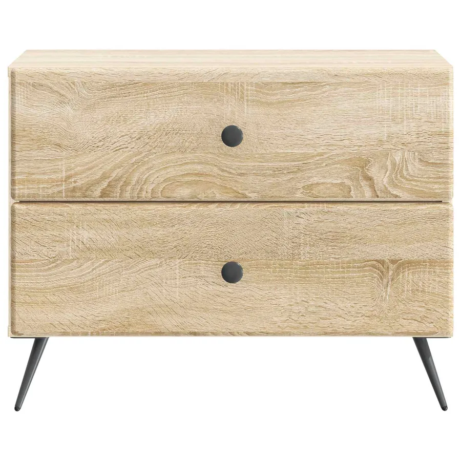 Cabinet de chevet avec tiroir Chêne Sonoma 62 x 34,5 x 47,5 cm - 5