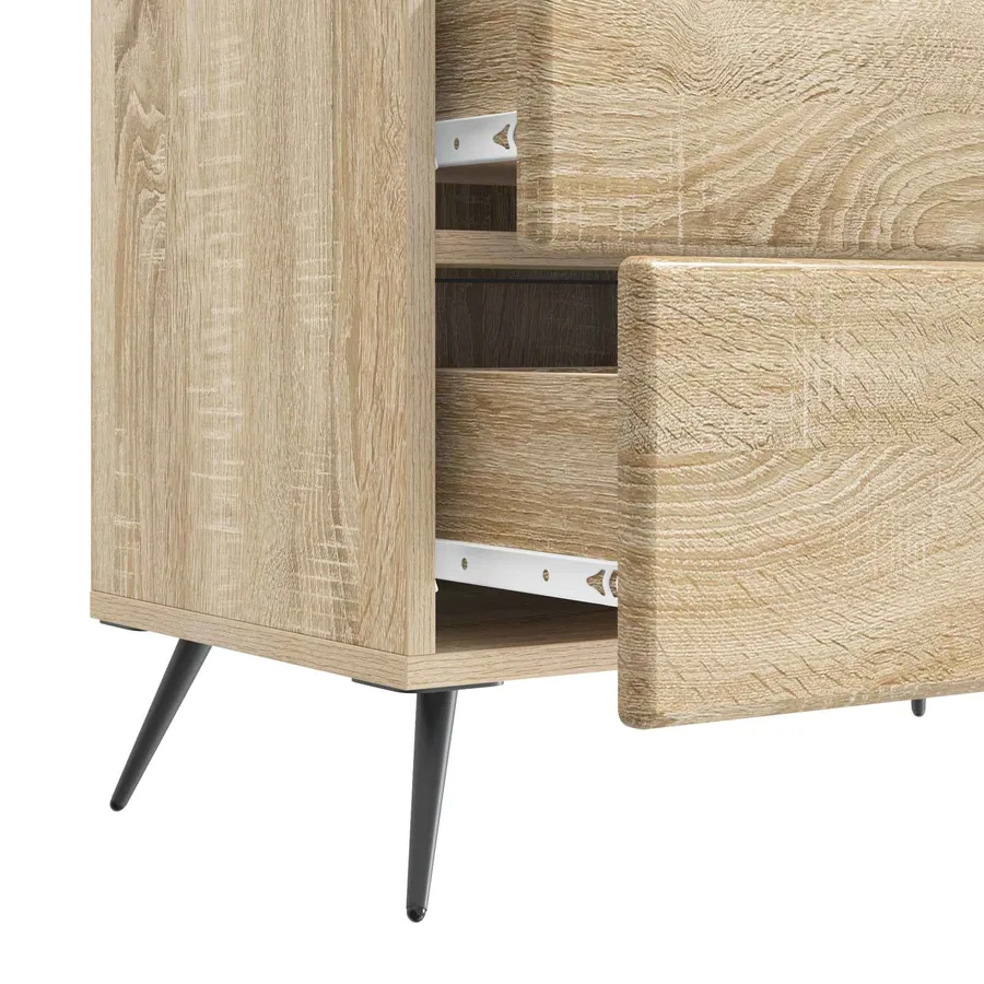 Cabinet de chevet avec tiroir Chêne Sonoma 62 x 34,5 x 47,5 cm - 9