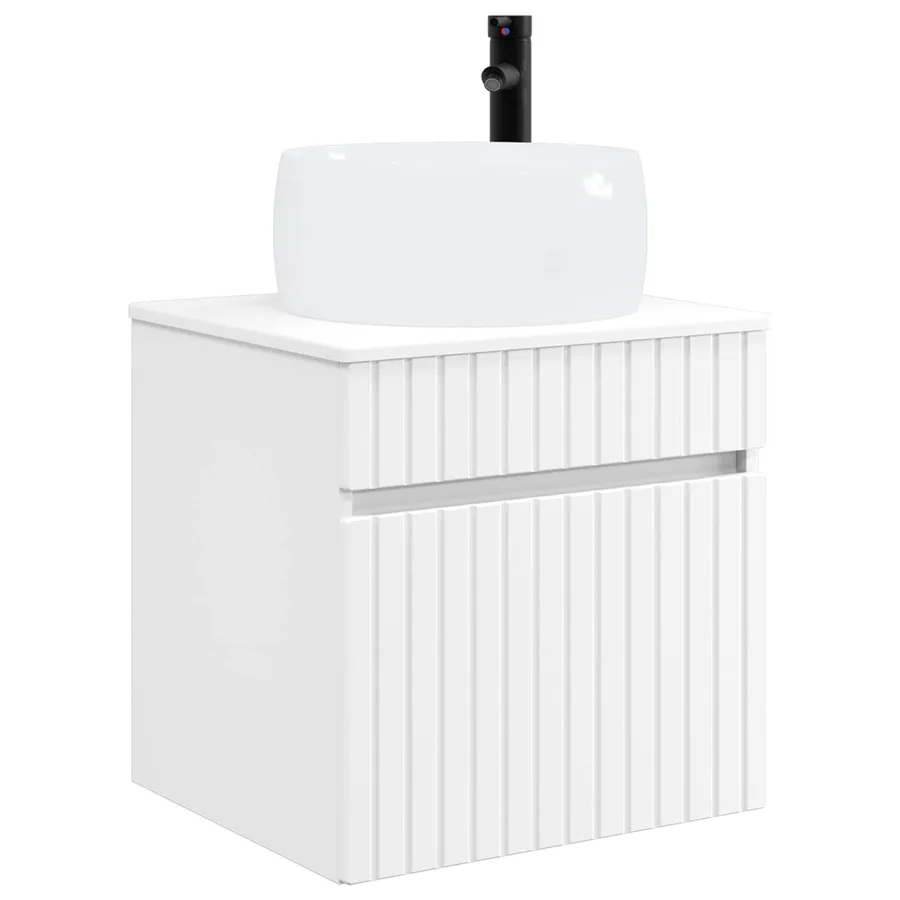 Meuble de lavabo mural Blanc 49 x 44,5 x 66 cm - 2
