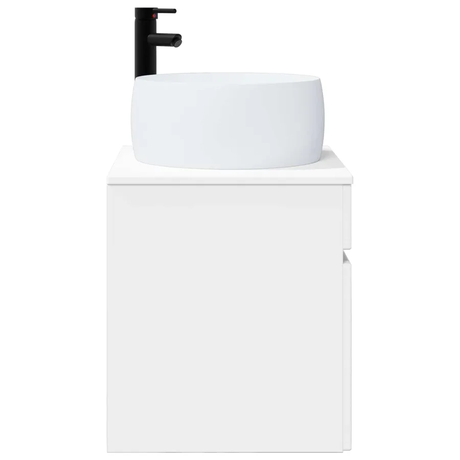 Meuble de lavabo mural Blanc 49 x 44,5 x 66 cm - 3