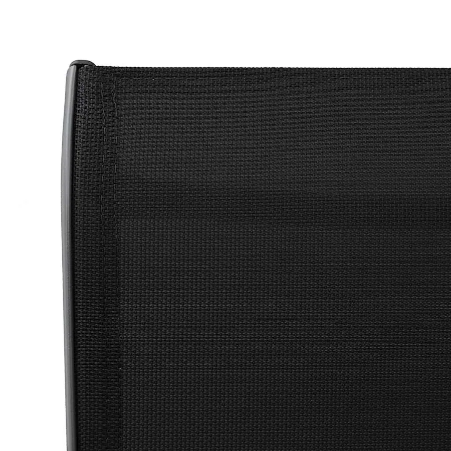 Chaises de bar de jardin lot de 2 Noir Textilène - 6