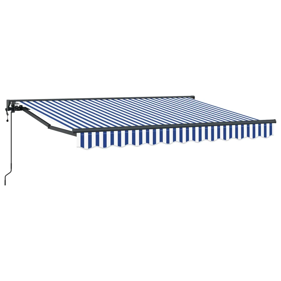 Auvent rétractable électrique Bleu et Blanc 2,5 x 2 m - 2