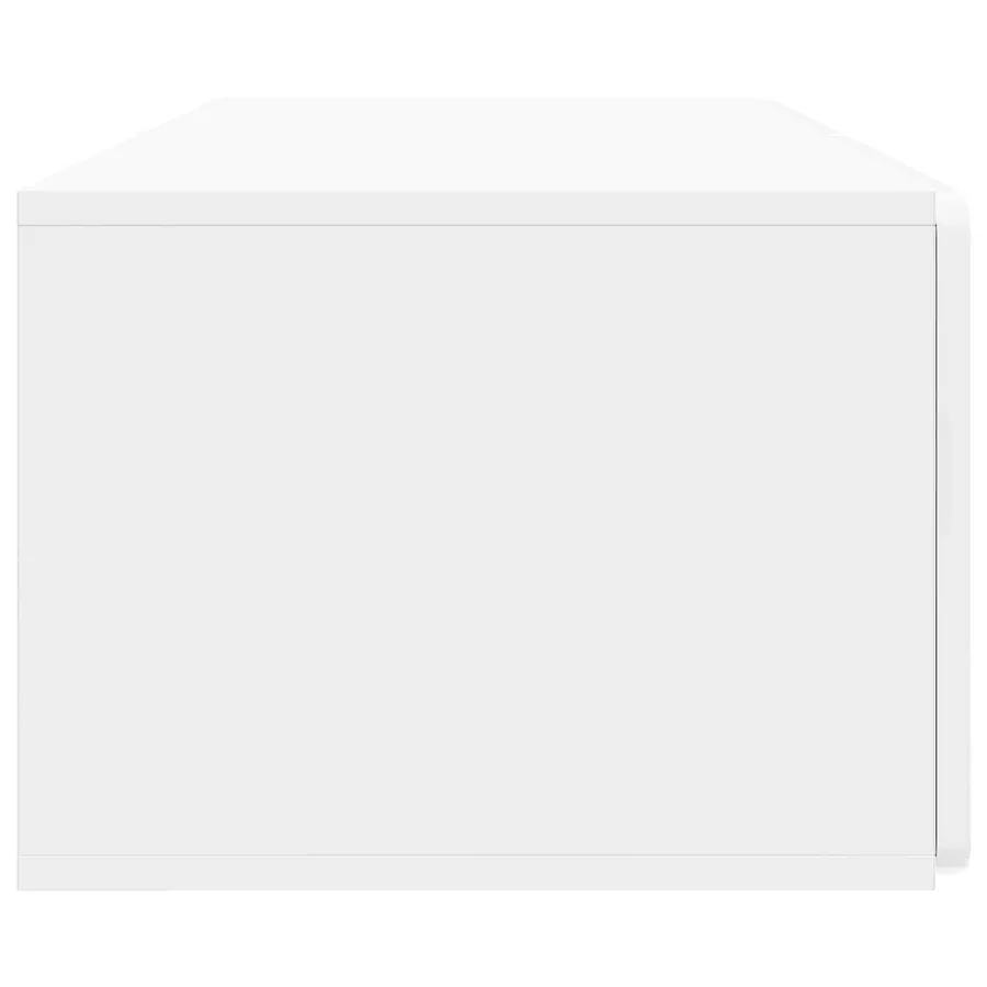 Meuble TV mural 98 x 41 x 30 cm Blanc brillant - 7