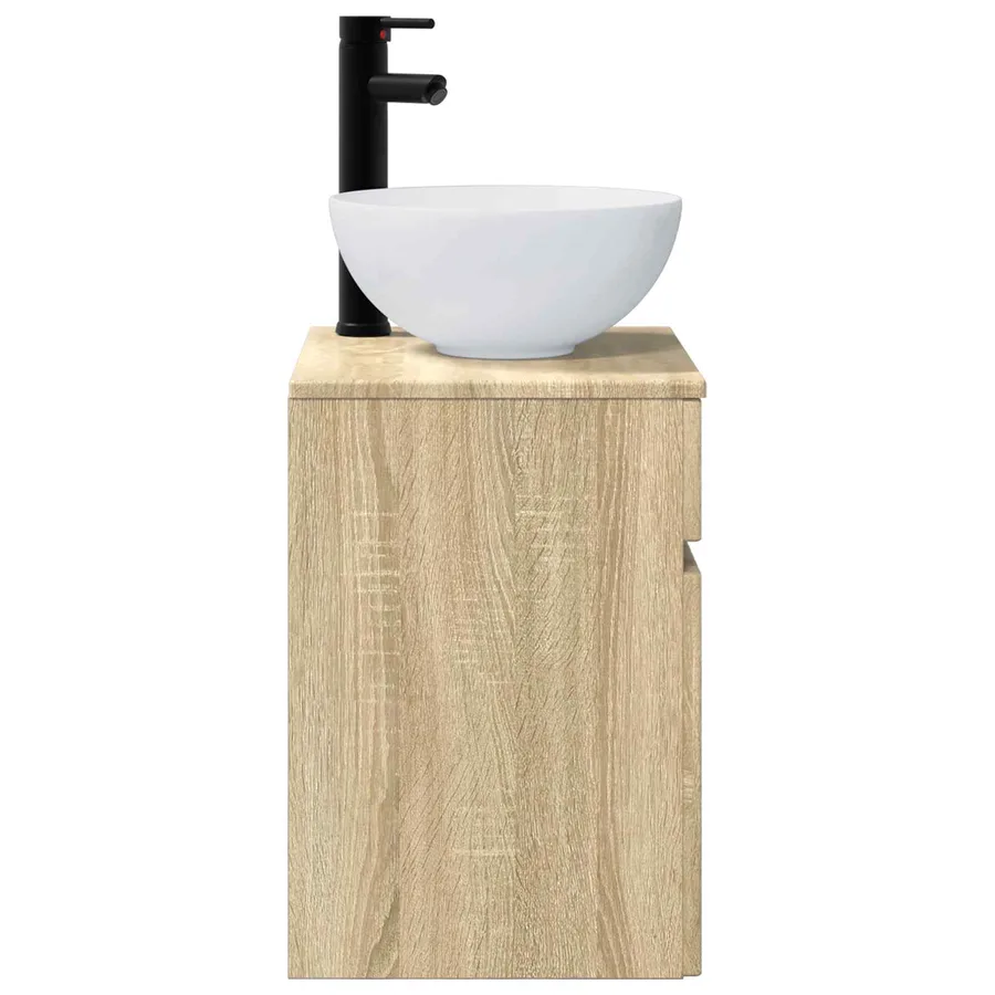 Meuble de lavabo mural Chêne Sonoma 39 x 41 x 64,5 cm - 3
