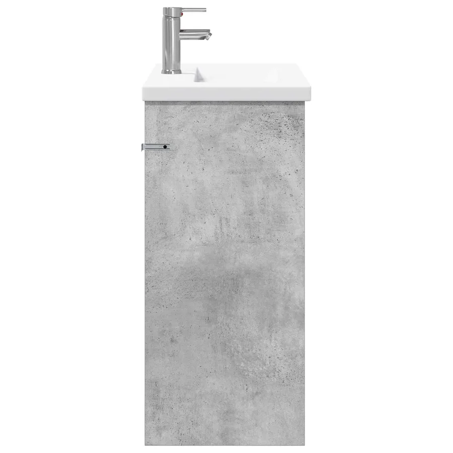 Ensemble de mobilier de salle de bain Gris béton - 6