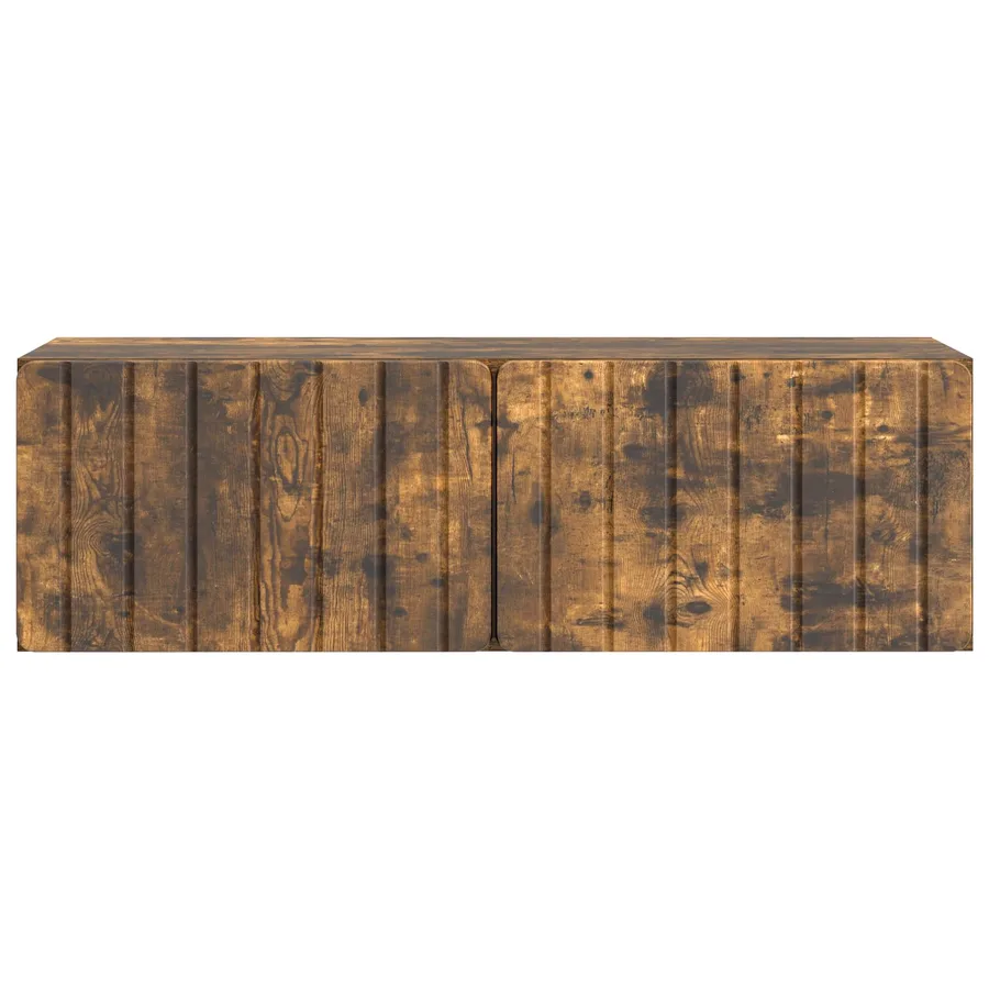 Meuble TV mural 98 x 31 x 30 cm Chêne fumé Bois d'ingénierie - 6