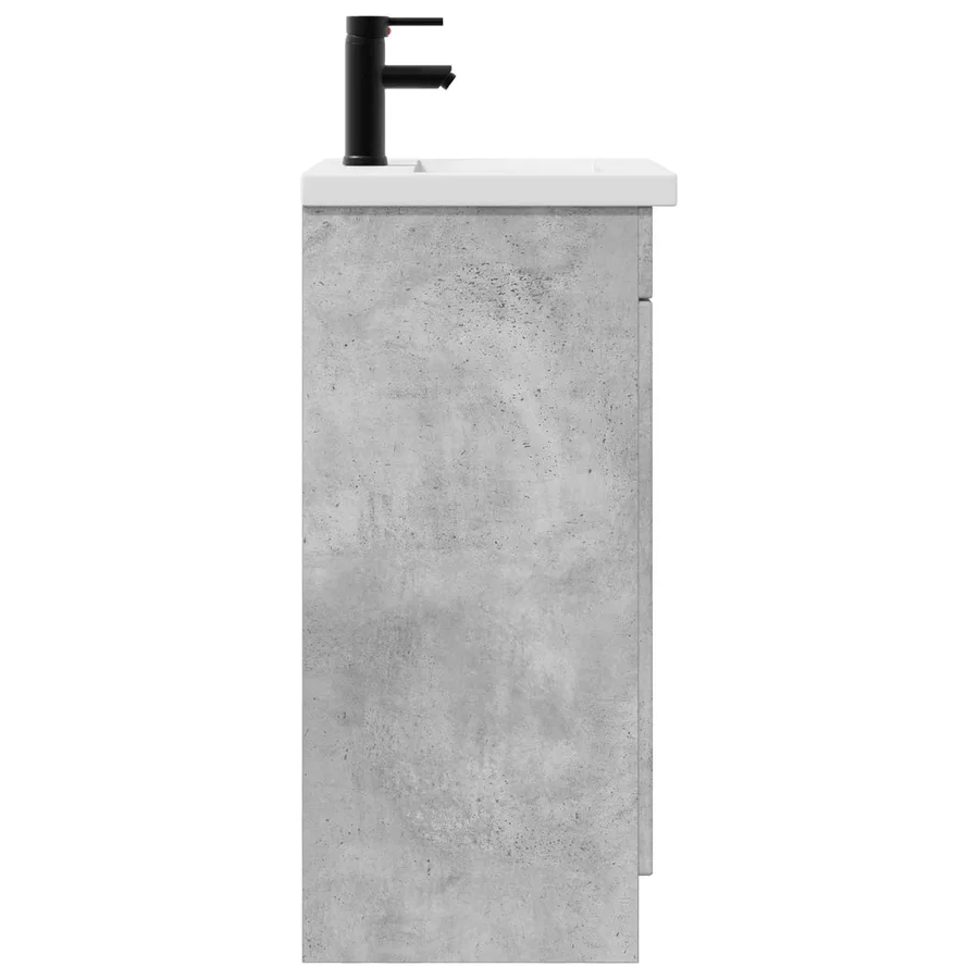 Meuble de salle de bain avec évier Gris béton 42 x 40 x 84,5 cm - 5