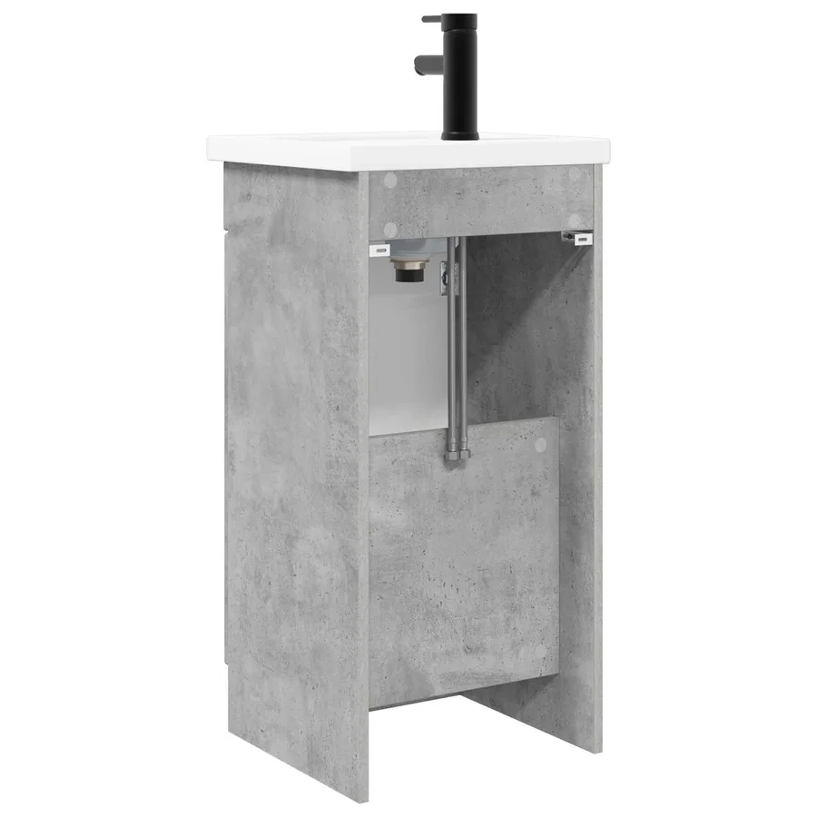 Meuble de salle de bain avec évier Gris béton 42 x 40 x 84,5 cm - 6