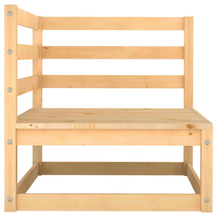 Salon de jardin 2 pcs avec coussins Bois de pin massif - 5