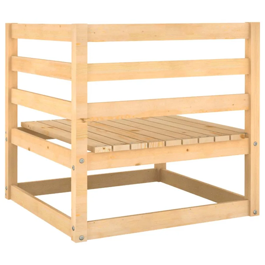 Salon de jardin 2 pcs avec coussins Bois de pin massif - 6