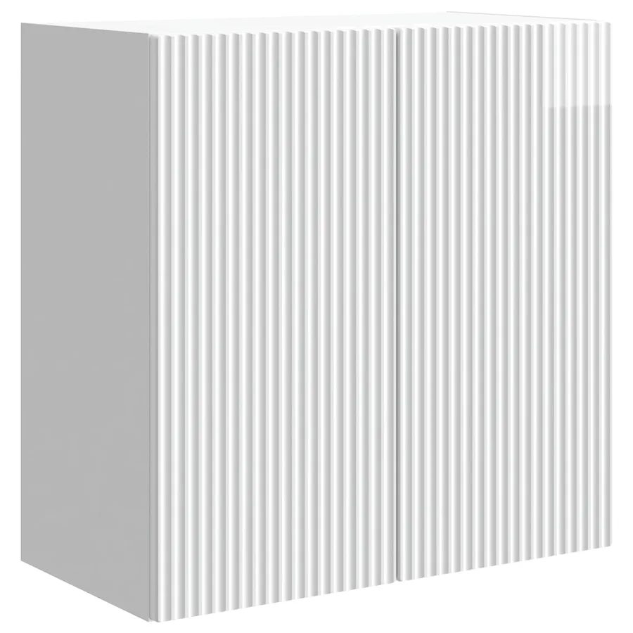 Armoire Murale Blanc brillant 59 x 31 x 60 cm Bois d'ingénierie - 2