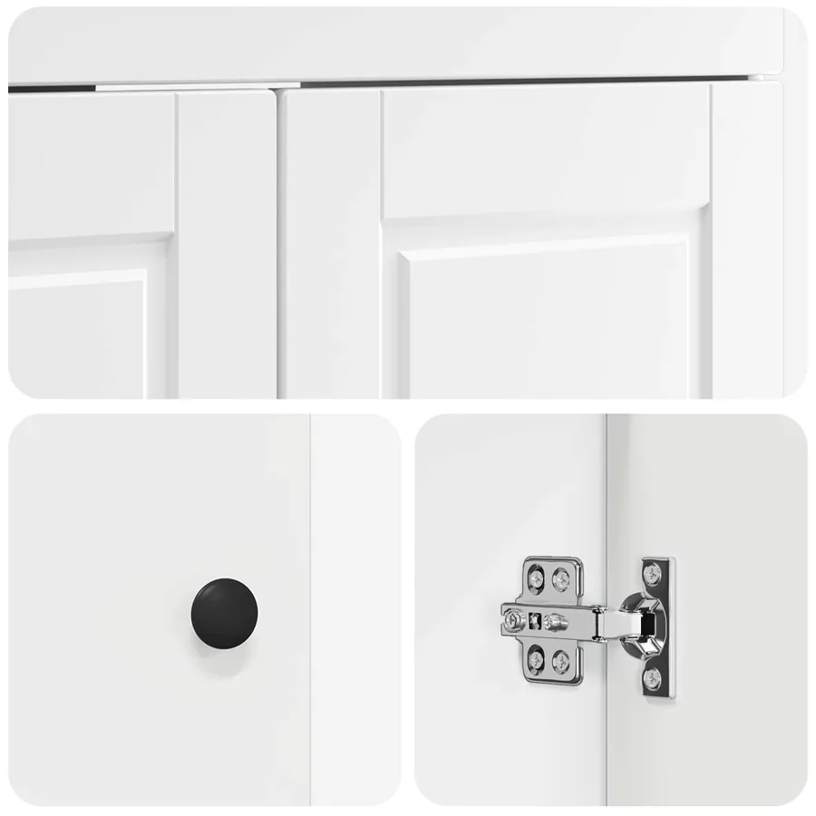 Ensemble de mobilier de salle de bain Blanc 56 x 37,5 x 81 cm - 10