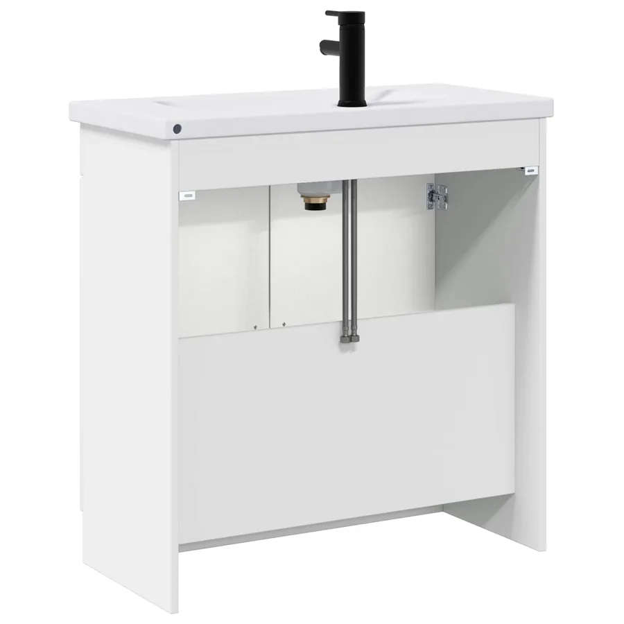 Ensemble de mobilier de salle de bain Blanc 56 x 37,5 x 81 cm - 7