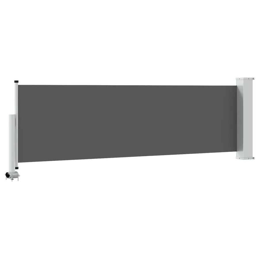 Auvent latéral 80 x 300 cm 100% polyester fer acier - 5