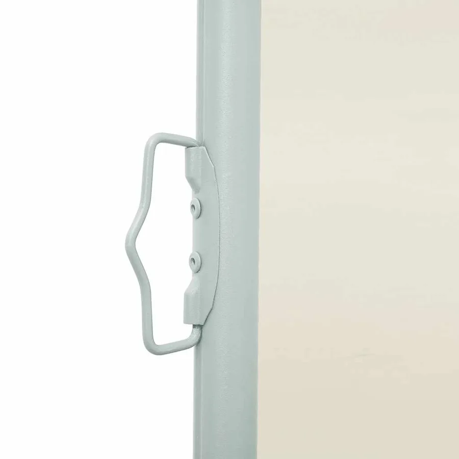 Auvent latéral rétractable de patio 100x500 cm Crème - 8