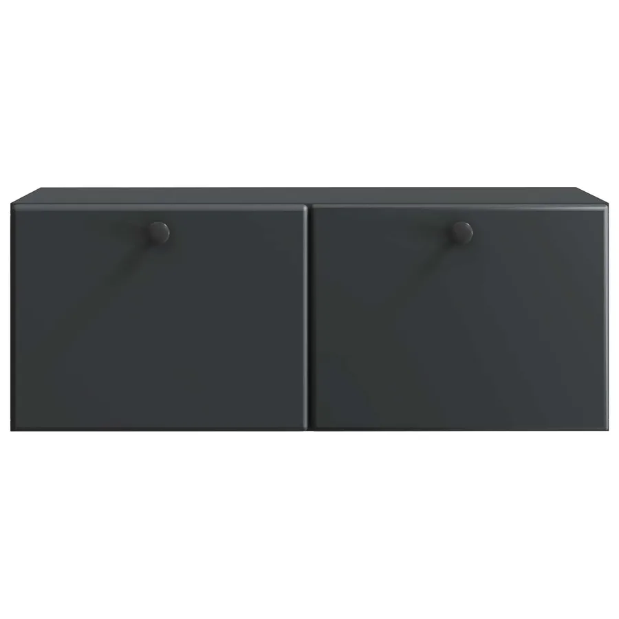 Meuble TV mural 78,5 x 31 x 30 cm Noir Bois d'ingénierie - 6