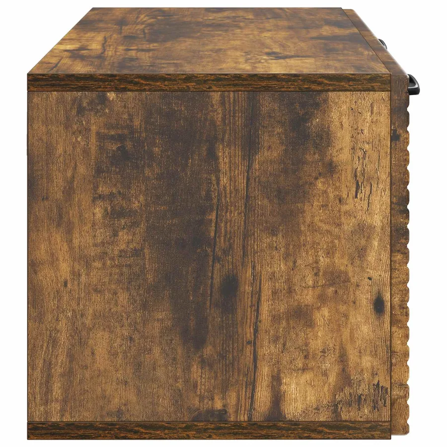 Meuble TV mural Chêne fumé 59,5 x 31 x 30 cm Bois d'ingénierie - 7