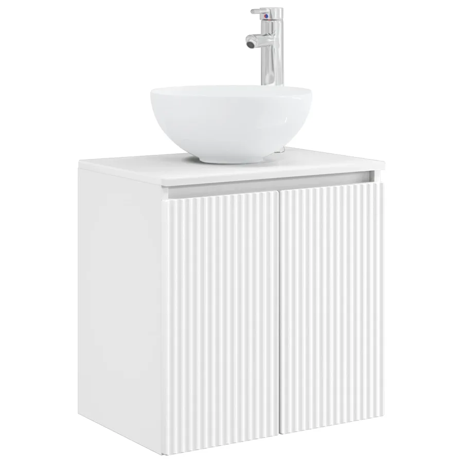 Ensemble d'armoire de salle de bain 4 pcs Blanc - 5