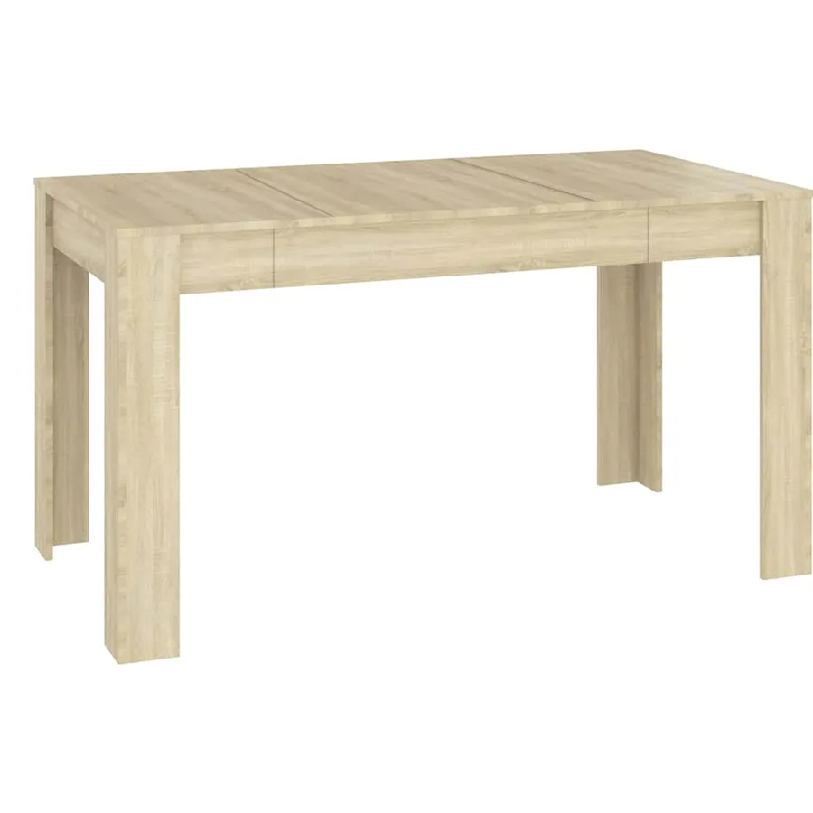 Table à manger Chêne sonoma 140x74,5x76 cm Bois d'ingénierie - 2