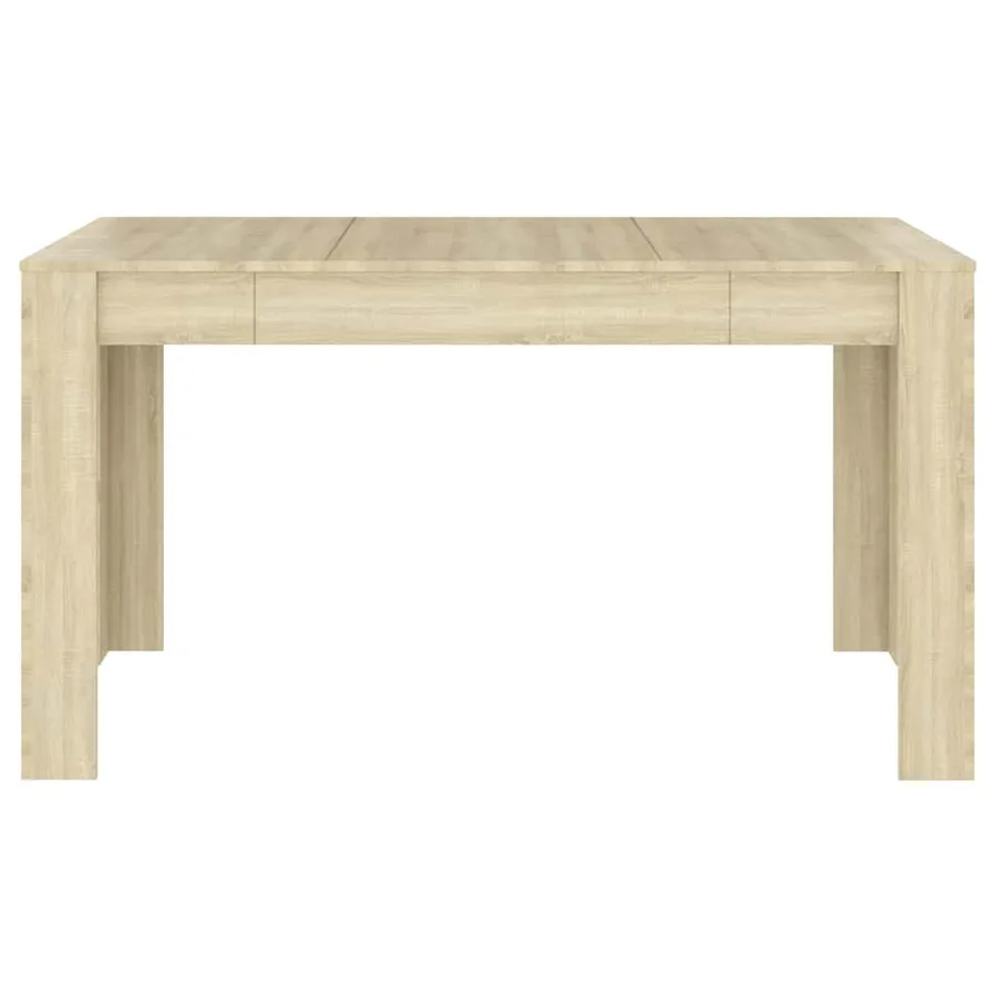 Table à manger Chêne sonoma 140x74,5x76 cm Bois d'ingénierie - 3