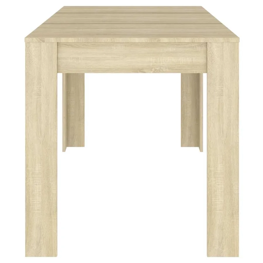 Table à manger Chêne sonoma 140x74,5x76 cm Bois d'ingénierie - 4