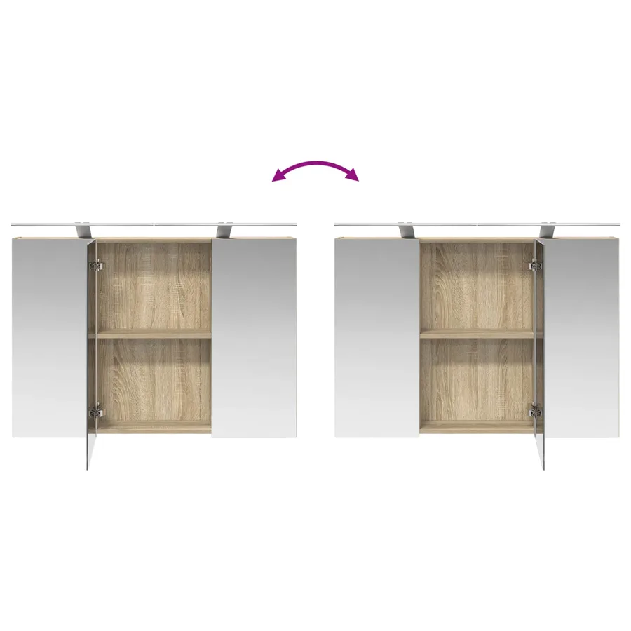 Ensemble de mobilier de salle de bain 6 pcs Chêne Sonoma - 15