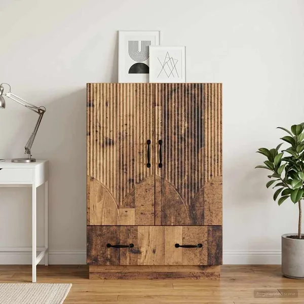 Buffet Bois ancien 66 x 34,5 x 92 cm Bois d'ingénierie