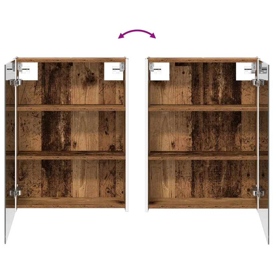 Ensemble de mobilier de salle de bain 4 pcs Bois ancien - 11