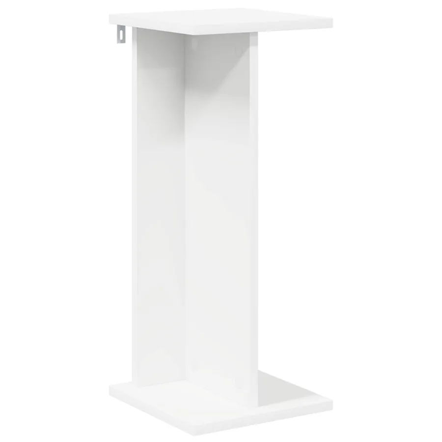 Support de Plante Blanc 25 x 25,5 x 60,5 cm Bois d’ingénierie - 2