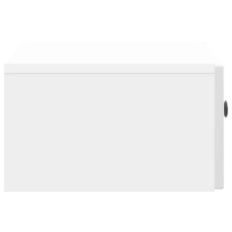 Cabinet de chevet mural Blanc brillant 49 x 34,5 x 20 cm - 6