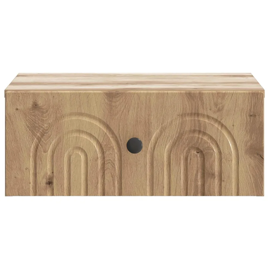 Cabinet de chevet mural 2 pc Chêne artisanal 49 x 34,5 x 20 cm - 7