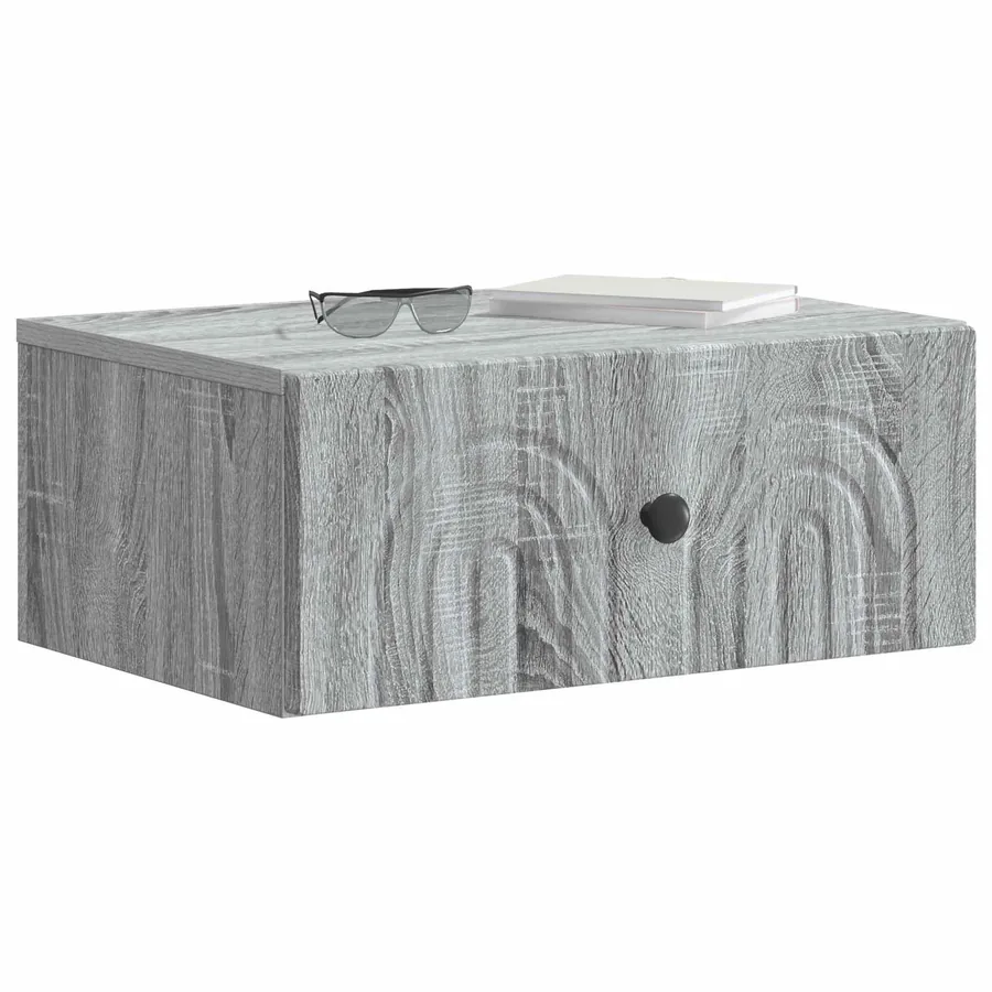 Cabinet de chevet mural 2 pcs Sonoma gris 49 x 34,5 x 20 cm - 3