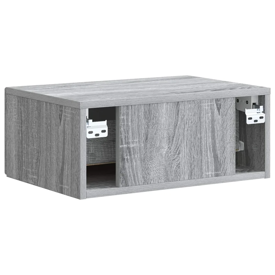 Cabinet de chevet mural 2 pcs Sonoma gris 49 x 34,5 x 20 cm - 9
