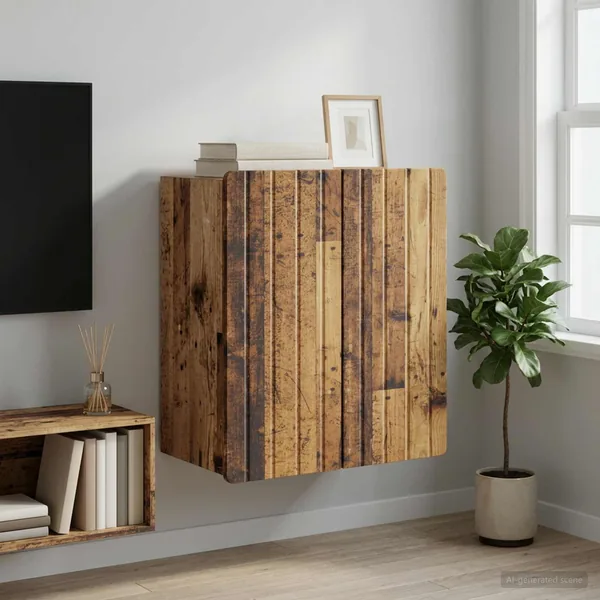 Armoire Murale Bois ancien 59 x 31 x 64 cm Bois d'ingénierie