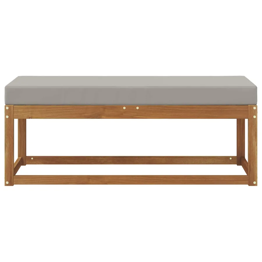 Banc de Tabouret Gris Naturel et Clair 115 x 43 x 37 cm - 3