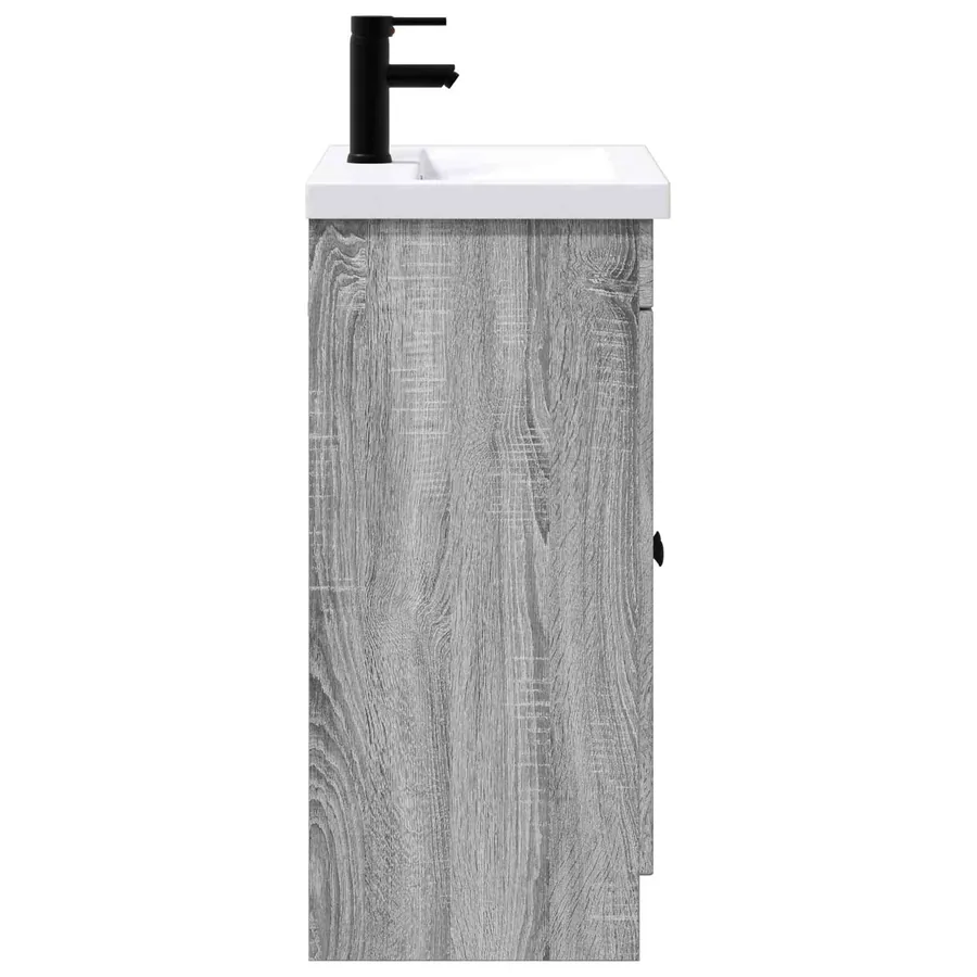 Ensemble de mobilier de salle de bain Sonoma gris - 6
