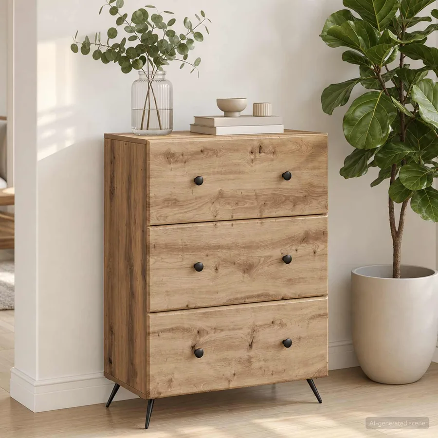 Armoire à tiroirs 66 x 34,5 x 90 cm Bois d'ingénierie