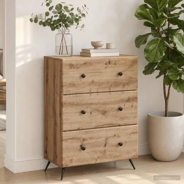 Armoire à tiroirs 66 x 34,5 x 90 cm Bois d'ingénierie