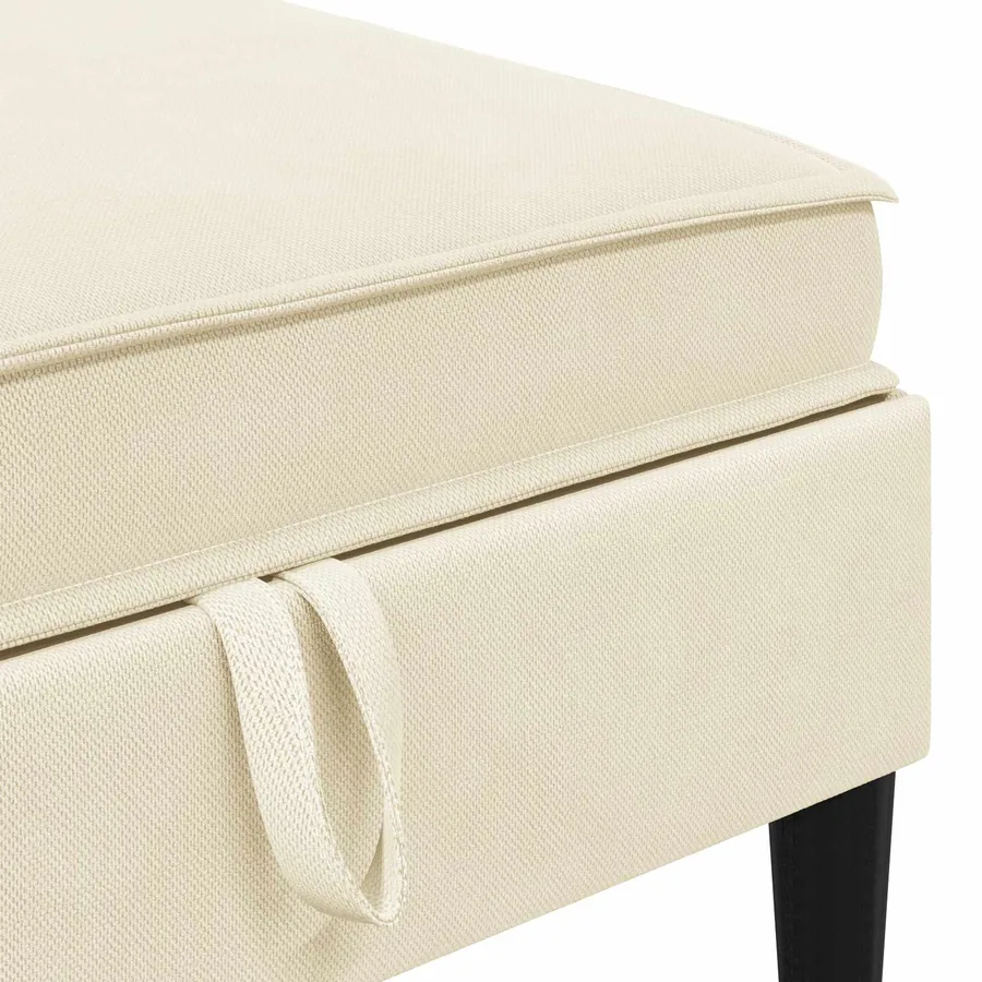 Ensemble de meubles pour le salon 6 pcs Crème Tissu - 7