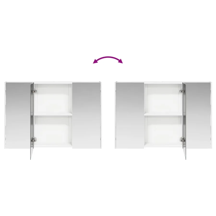 Ensemble de mobilier de salle de bain 4 pcs Blanc - 12