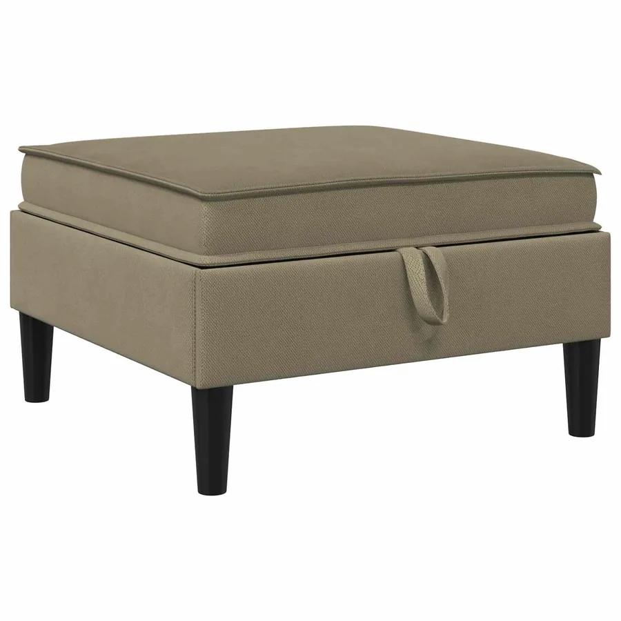Ensemble de meubles pour le salon 5 pcs Kaki Tissu - 6