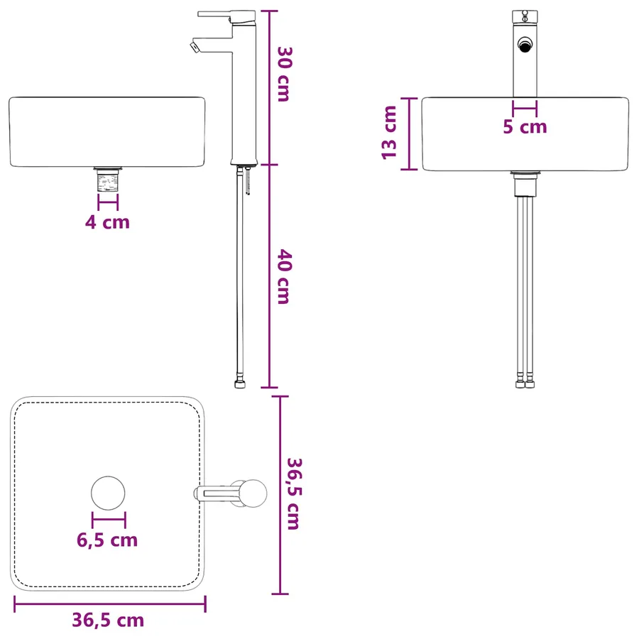 Ensemble de mobilier de salle de bain 2 pcs Chêne Sonoma - 11