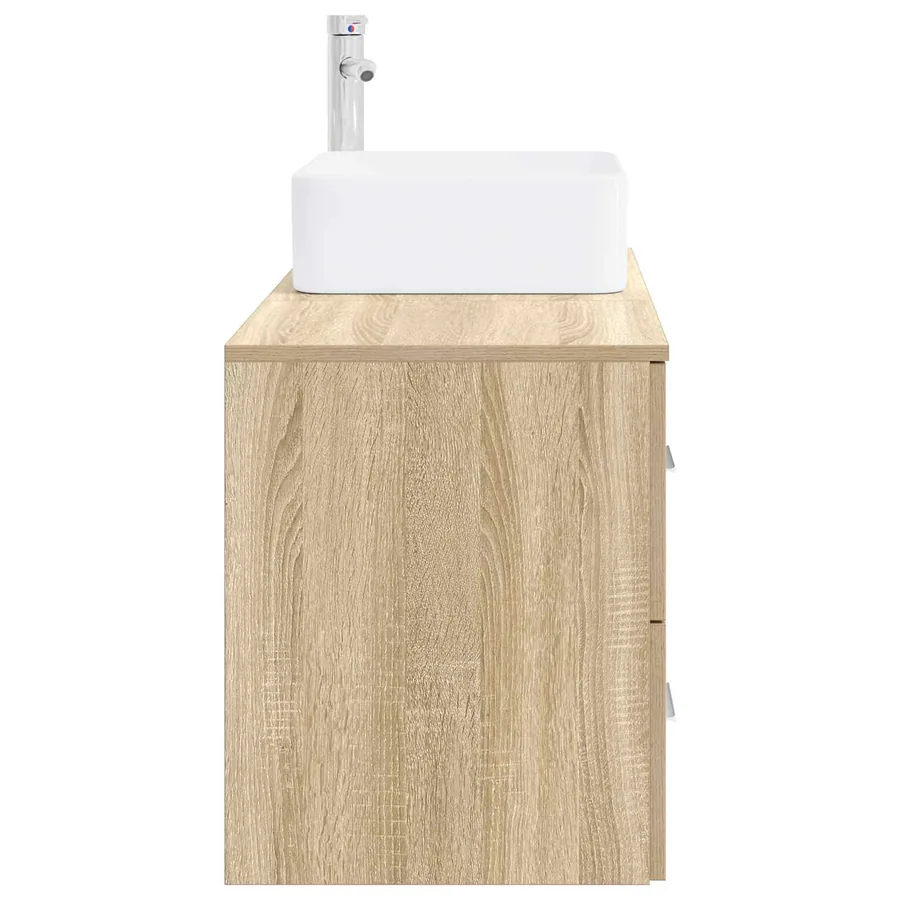 Ensemble de mobilier de salle de bain 2 pcs Chêne Sonoma - 4