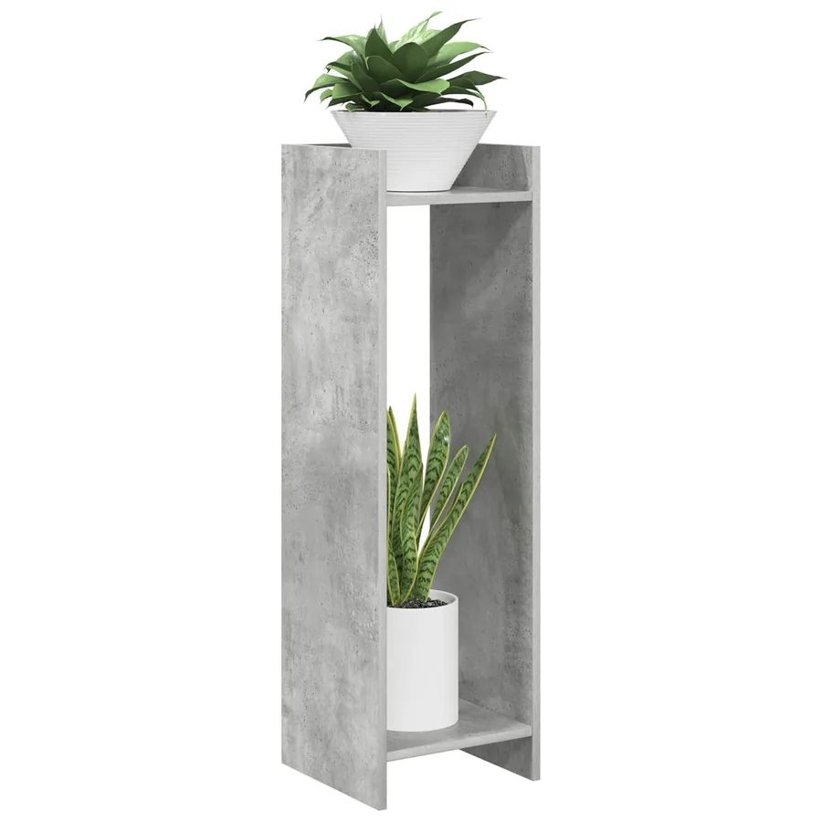 Support de Plante 2 pc Gris Béton 30 x 30 x 100 cm - 3