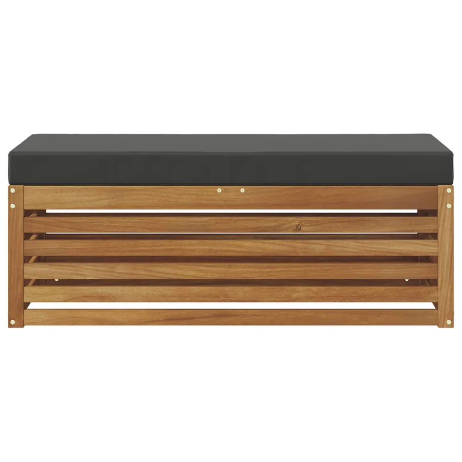 Banc de Tabouret Naturel et Anthracite 115 x 43 x 37 cm - 3