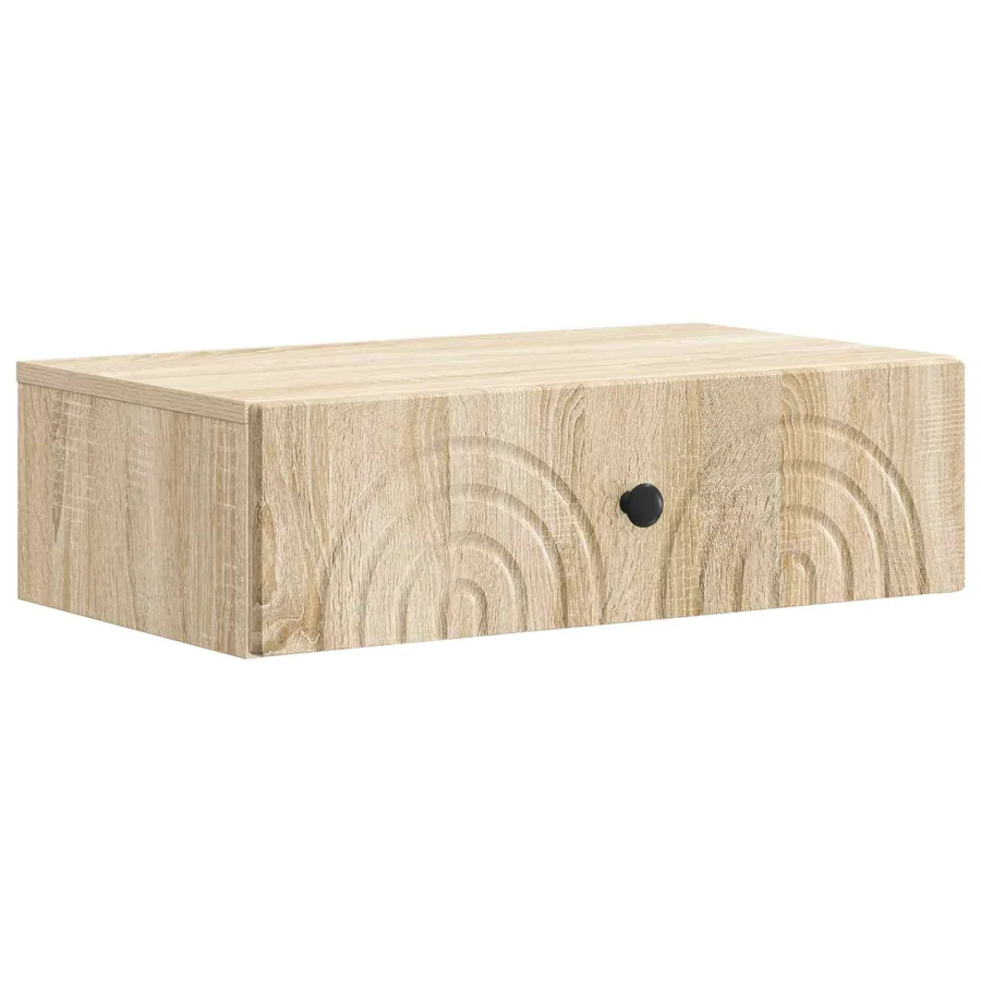 Table d'appoint murale Chêne Sonoma 59 x 34,5 x 17 cm - 2