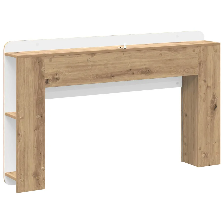 Cabinet de Tête de Lit Chêne artisanal Bois d'ingénierie - 7