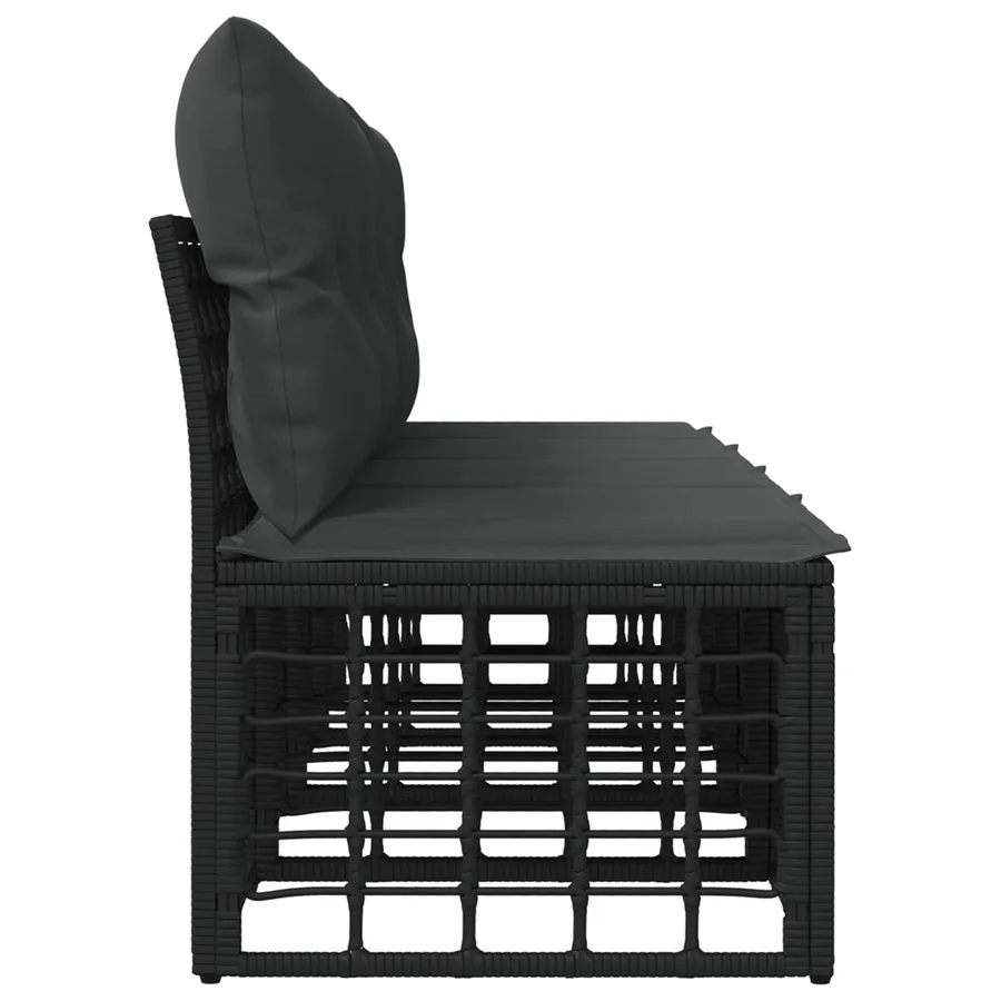 Canapé de jardin 4 places sans accoudoir 4 pcs - 5