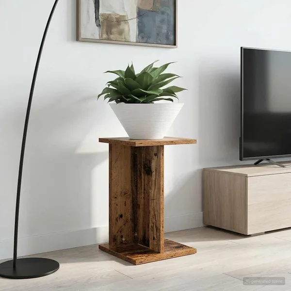 Support de Plante 2 pc Bois ancien 25 x 25,5 x 40,5 cm